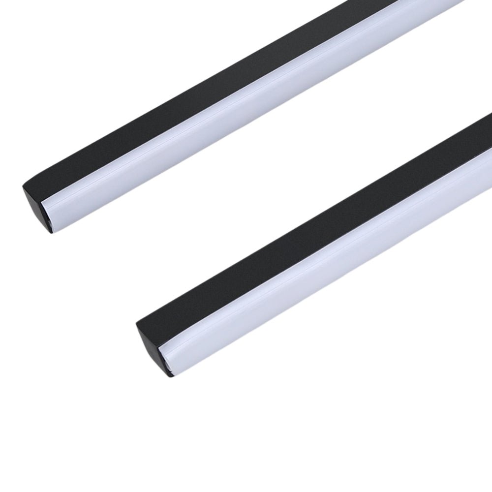 Two Strip LED Black Flush Mount