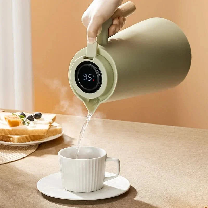 Insulated Glass Thermo Jug Temperature Display