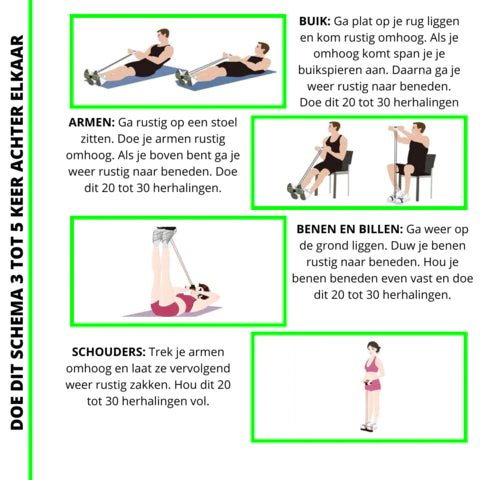 Resistance Band with Foot Pedals