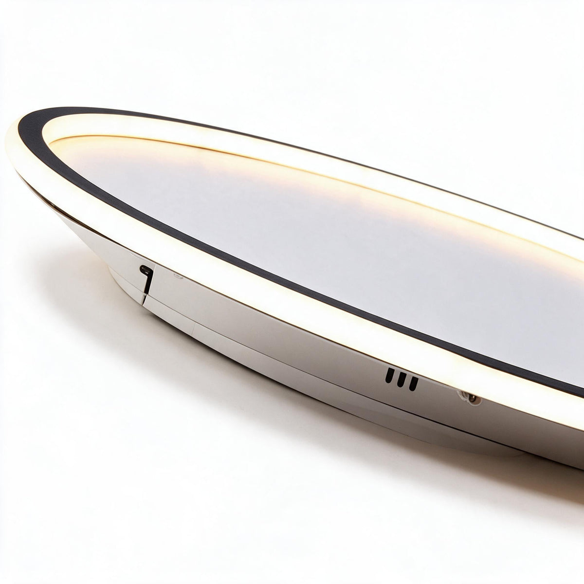 Round Scandinavian LED Light Ceiling Fixture | Slim Flush Mount Lamp for Bedroom and Hallway | 3 Finishes