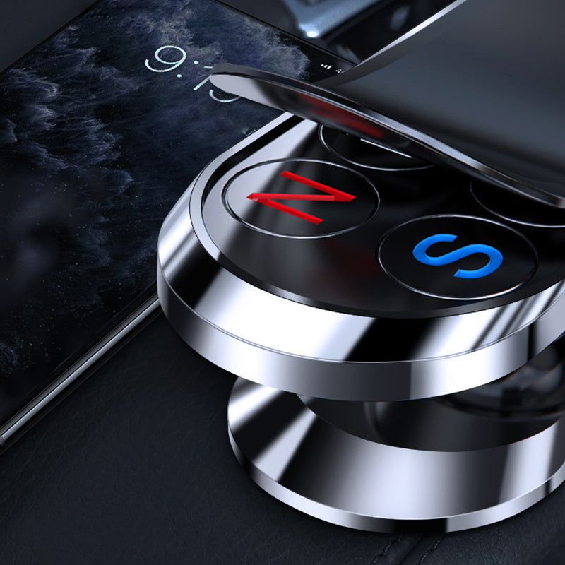 Magnetic Car Phone Holder, Swivels a Full Circle and Tilts to Your Angle | Strong Magnets Hold Large Handsets Steady
