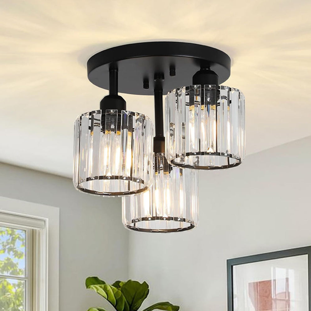 Crystal Ceiling Light Semi Flush Mount