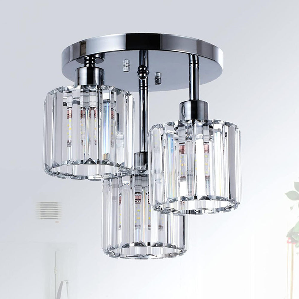 Crystal Ceiling Light Semi Flush Mount