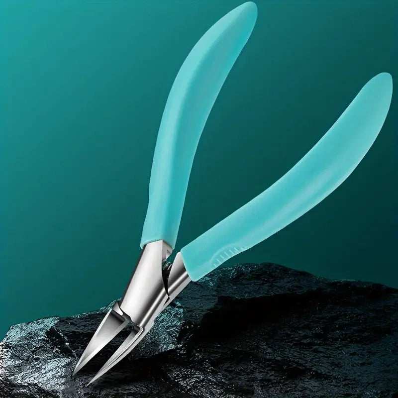 Stainless Steel Toenail Clipper 5.1 In | Curved Precision Blades | Ergonomic Non-Slip Grip for Seniors & Thick Nails
