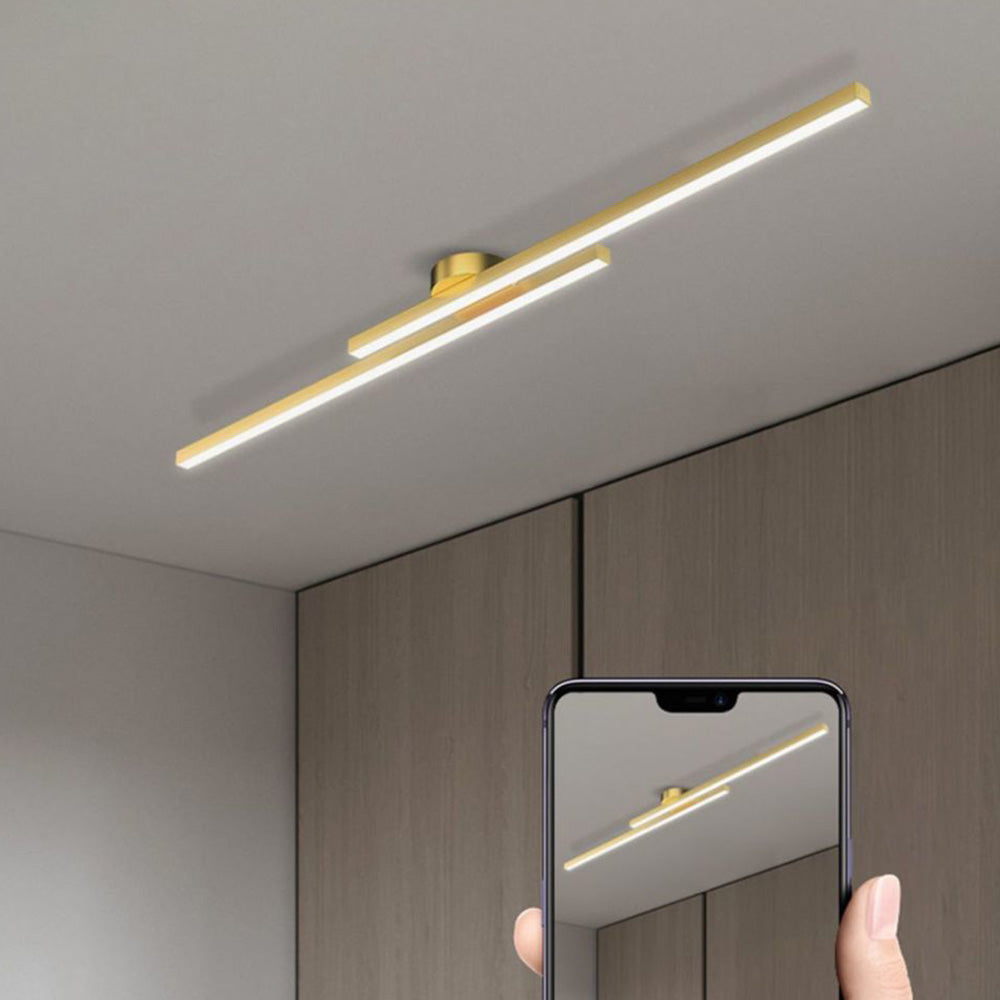 Modern LED Ceiling Light Aluminum Semi Flush
