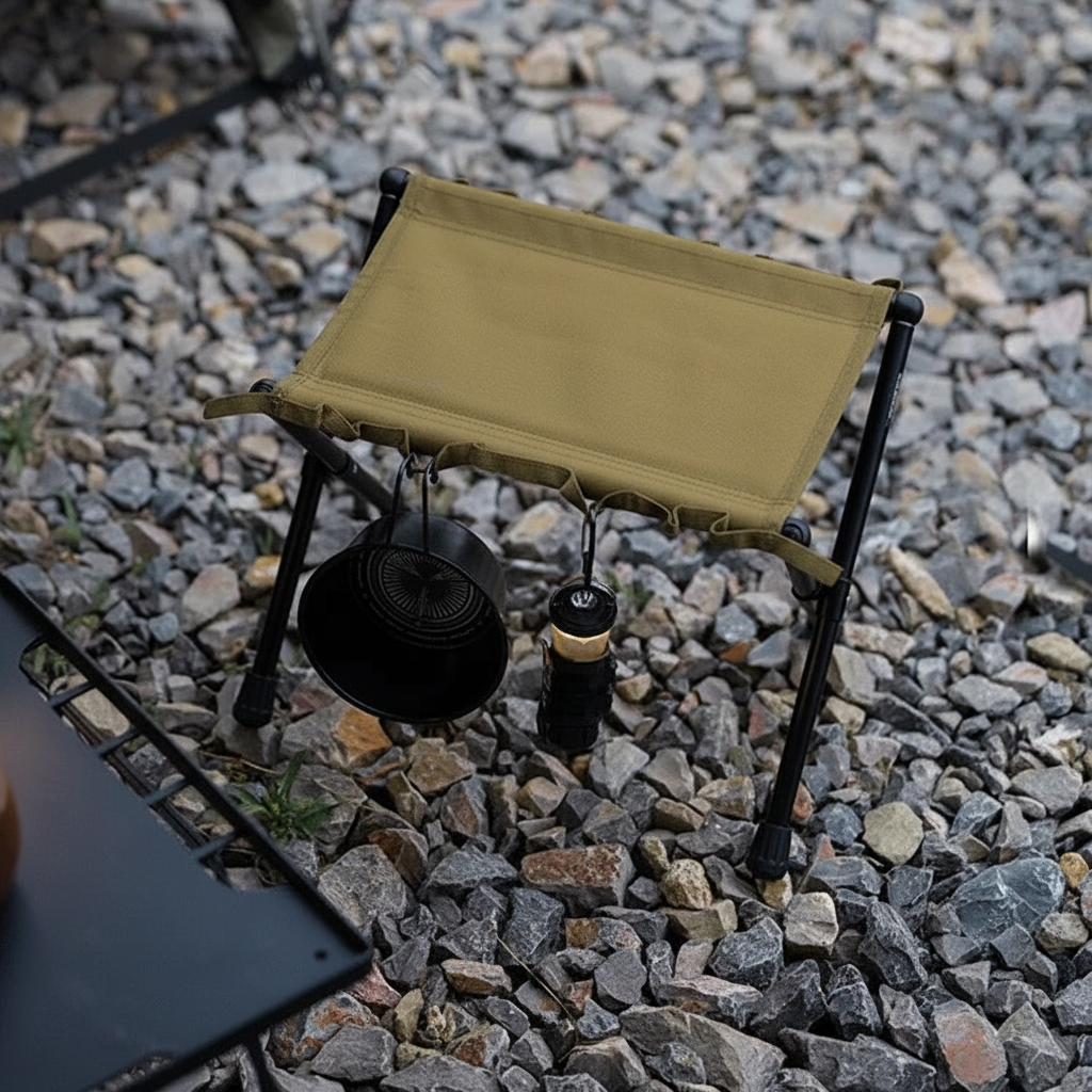 Ultra-Light Folding Camping Stool | Aluminum Alloy Frame, Holds up to 220 lbs | Portable Seat in 3 Color Options