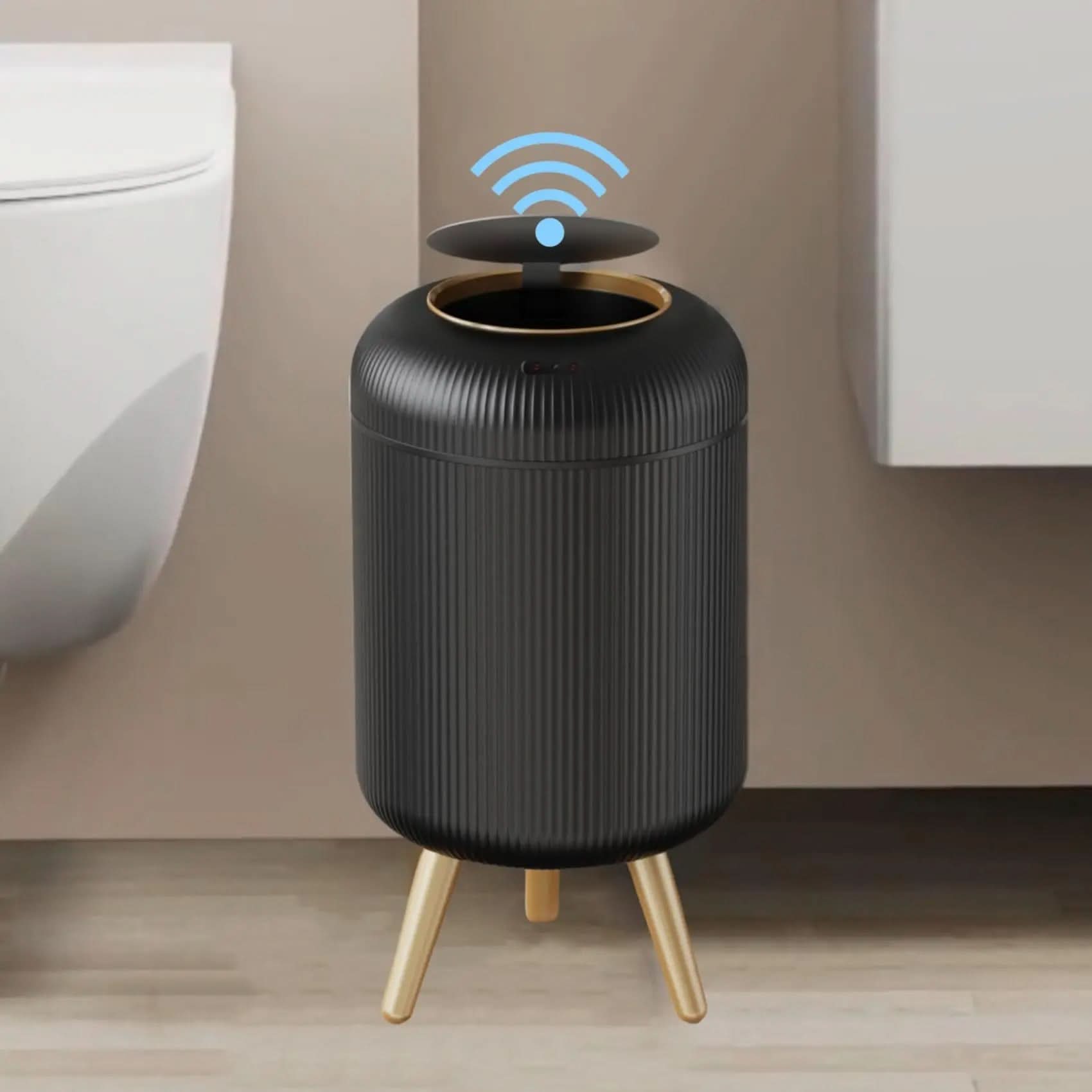 Smart Motion Sensor Trash Can | Touchless Auto Open and Close, 5 Finishes | Hygienic Design for Home or Office