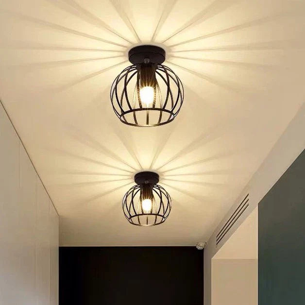 Black Metal Loft Ceiling Lamp