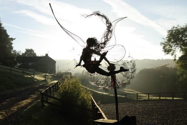 Fairy and Dandelion Garden Metal Art Stake | Rust Free Weather Resistant Silhouette | 4 Designs to Choose