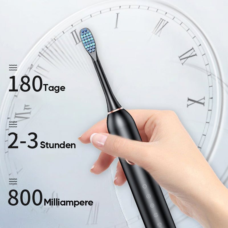 Electric Toothbrush with 40,000 VPM Sonic Motor | Two-Minute Timer and Three Intensity Levels | IPX7 Rated for Bath and Shower