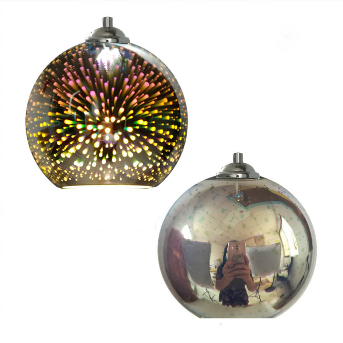 3D Firework Pendant Light Colorful Ceiling Lamp