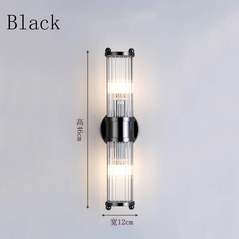 Crystal Brass Wall Lamp for Elegant Interiors