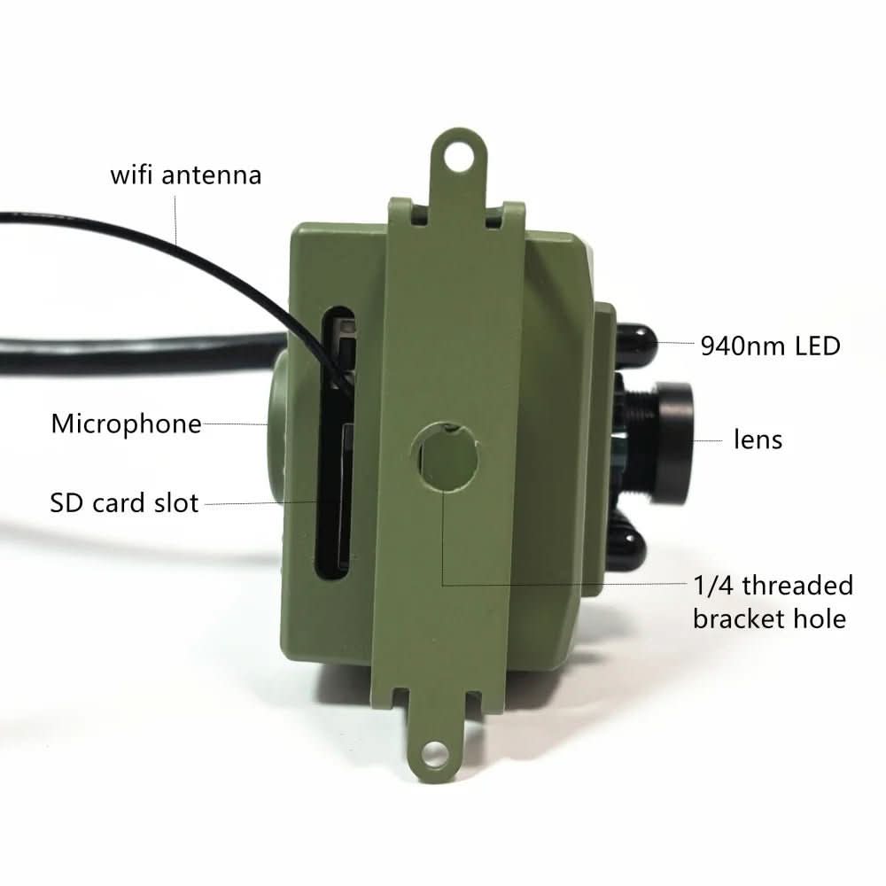 1080P HD Outdoor Wildlife Camera with WiFi & Night Vision | 2MP or 5MP Sensor | Weatherproof Bird Nesting Cam