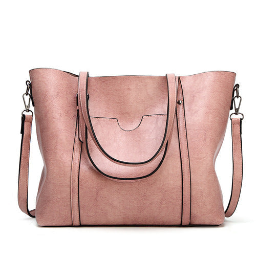 Vegan Leather Tote Bag with a Detachable Crossbody Strap | Carry by Hand, Over the Shoulder or Across the Body
