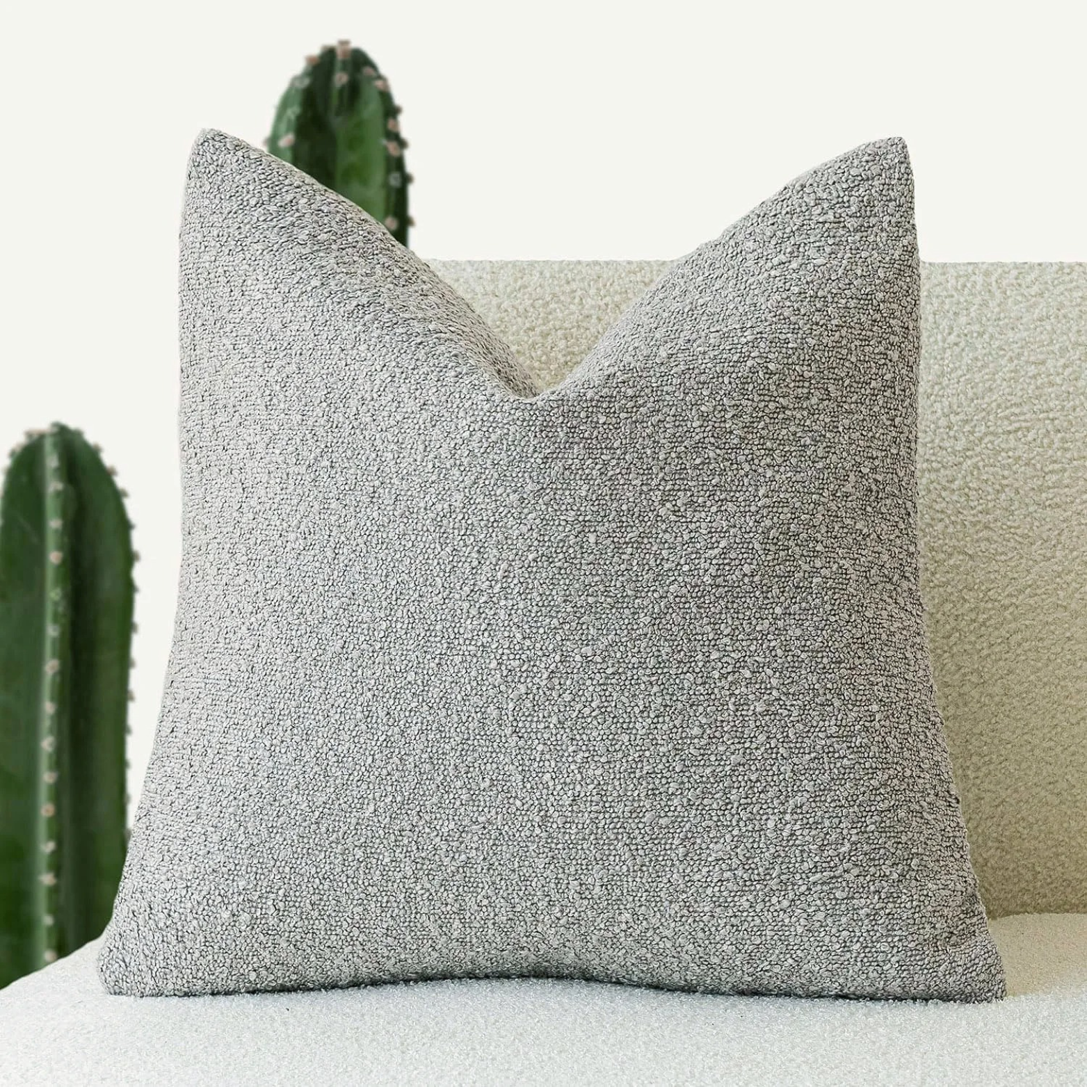 Boucle Cushion Cover 45x45cm Decorative Pillow