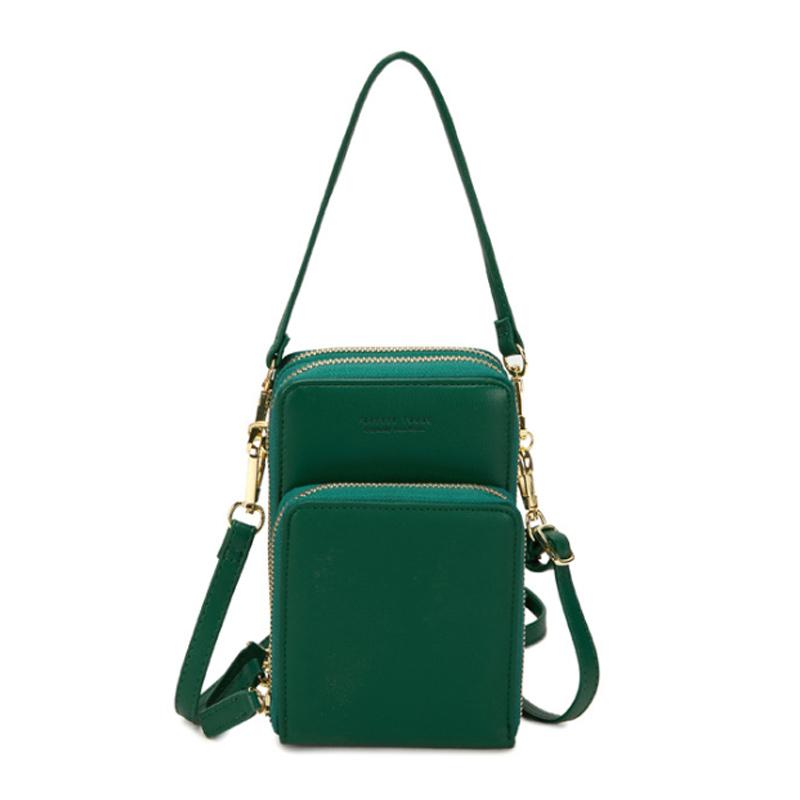 Touchscreen Phone Crossbody Bag with Clear PVC Window | Two Detachable Straps for Shoulder or Wrist | 11 Colors
