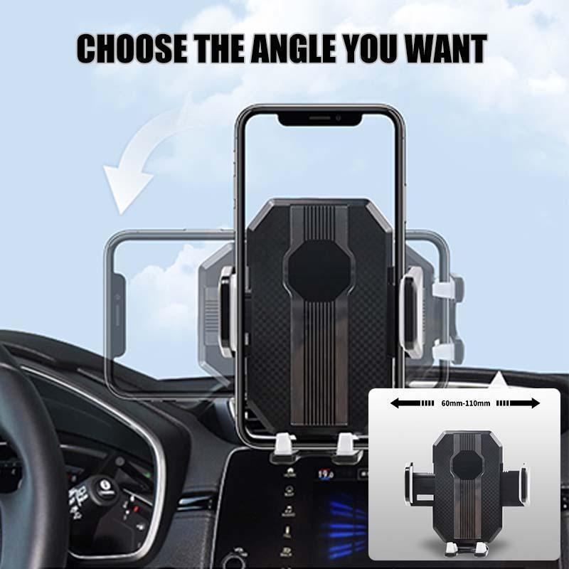 Suction Cup Car Phone Holder for Dashboard and Windshield | One Touch Lock with Telescopic Arm and 360 Swivel