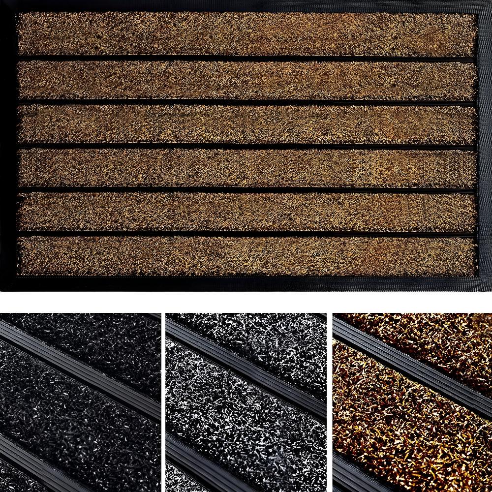 Striped Door Mat Non Slip Entryway