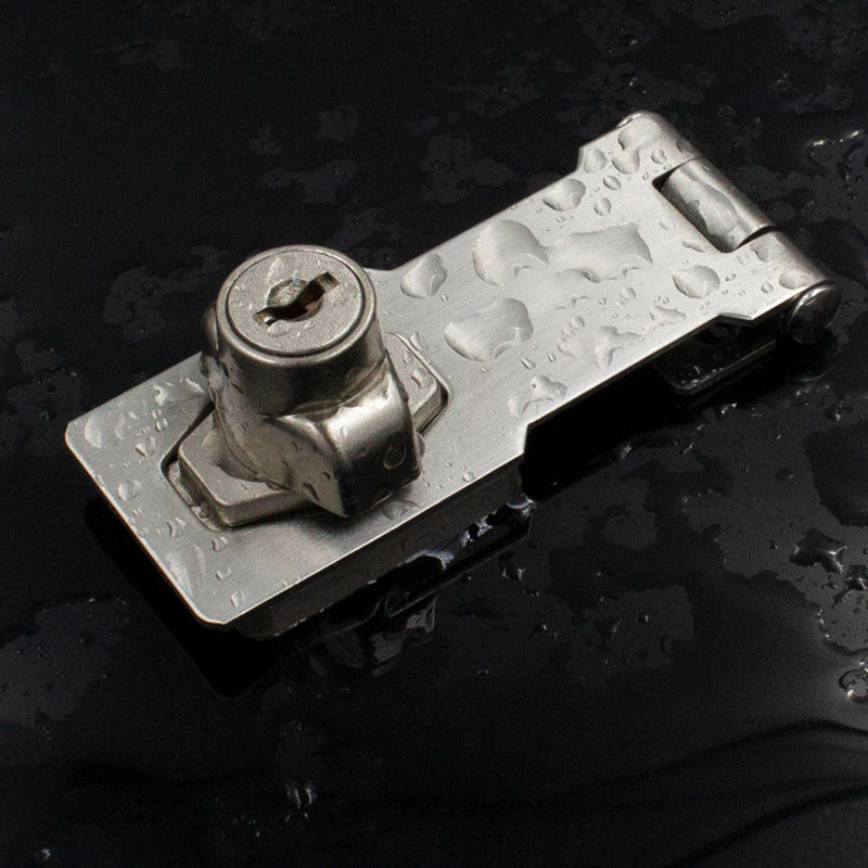 Door Lock Latch with Key for Cabinets, Lockers and Tool Boxes | Zinc Alloy, Quarter Turn | Sticks On or Screws Down