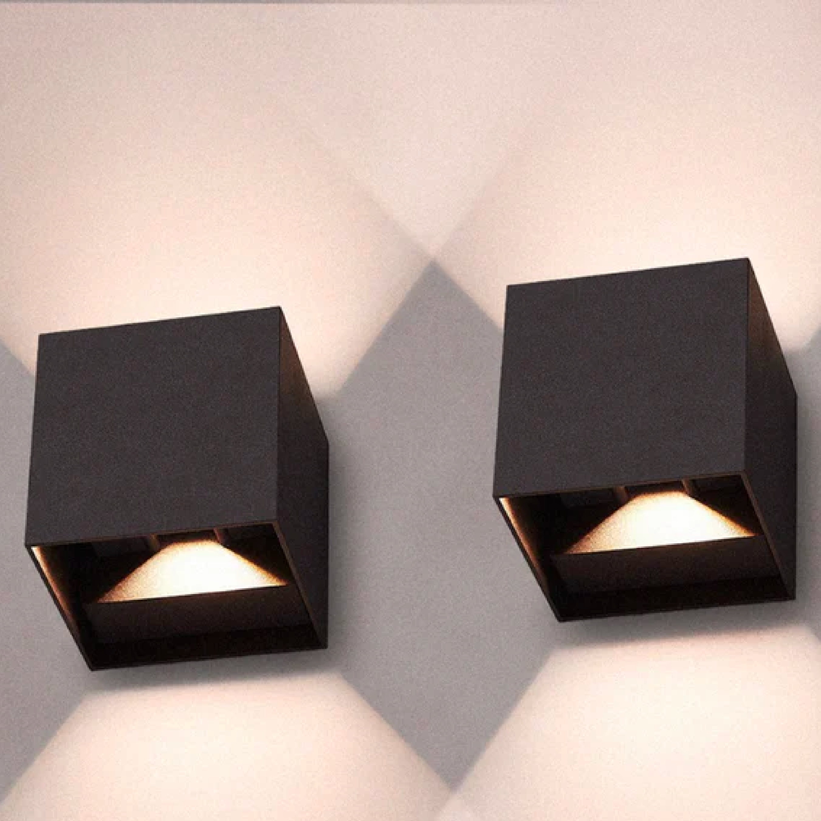 Wireless LED Wall Lights Set of 2