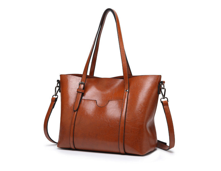 Vegan Leather Tote Bag with a Detachable Crossbody Strap | Carry by Hand, Over the Shoulder or Across the Body