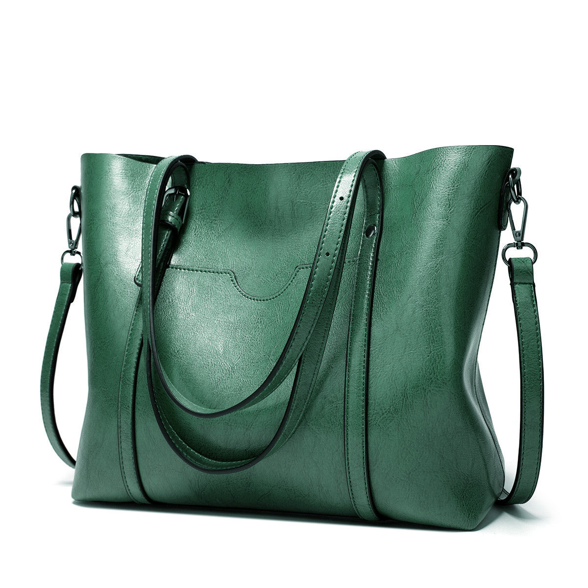Vegan Leather Tote Bag with a Detachable Crossbody Strap | Carry by Hand, Over the Shoulder or Across the Body