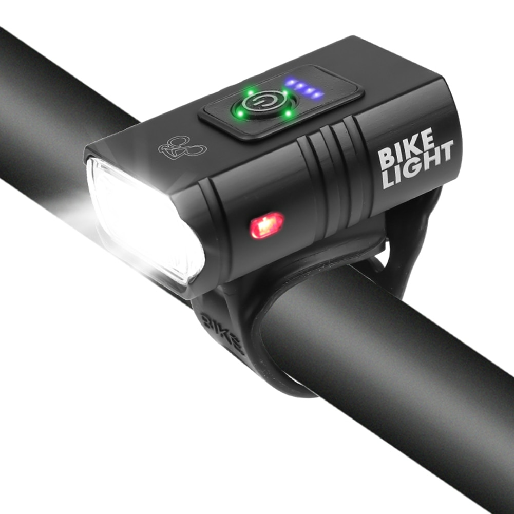 USB Rechargeable Bike Light for Handlebars | 1000 mAh Battery with Six Modes | Doubles as an Emergency Flashlight