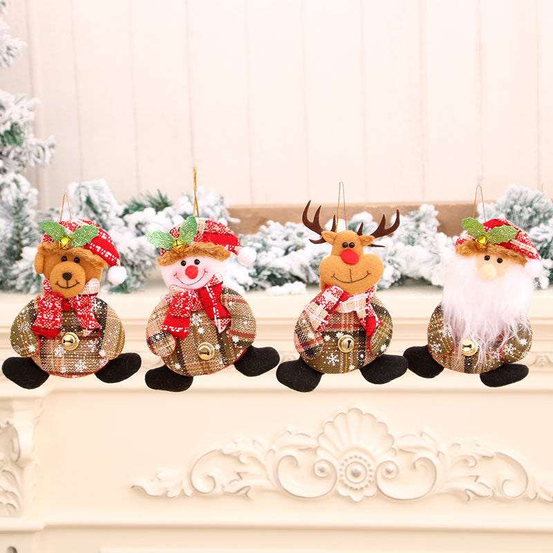 Snowman Christmas Tree Ornaments in Four Designs | Built-In Loop for Easy Display | Bright Holiday Decorations for Wreaths