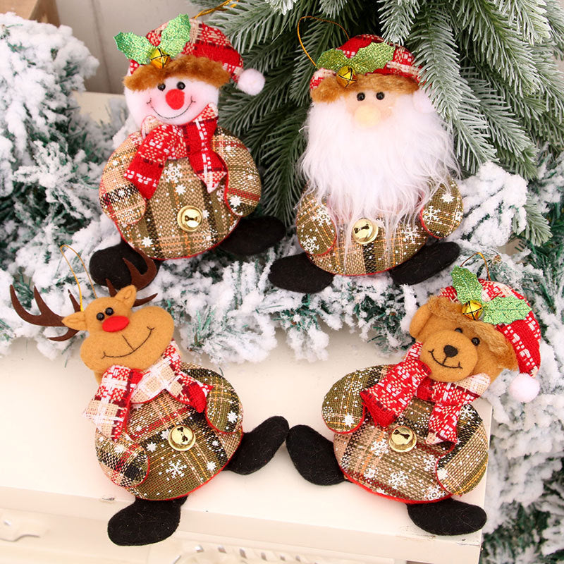 Snowman Christmas Tree Ornaments in Four Designs | Built-In Loop for Easy Display | Bright Holiday Decorations for Wreaths