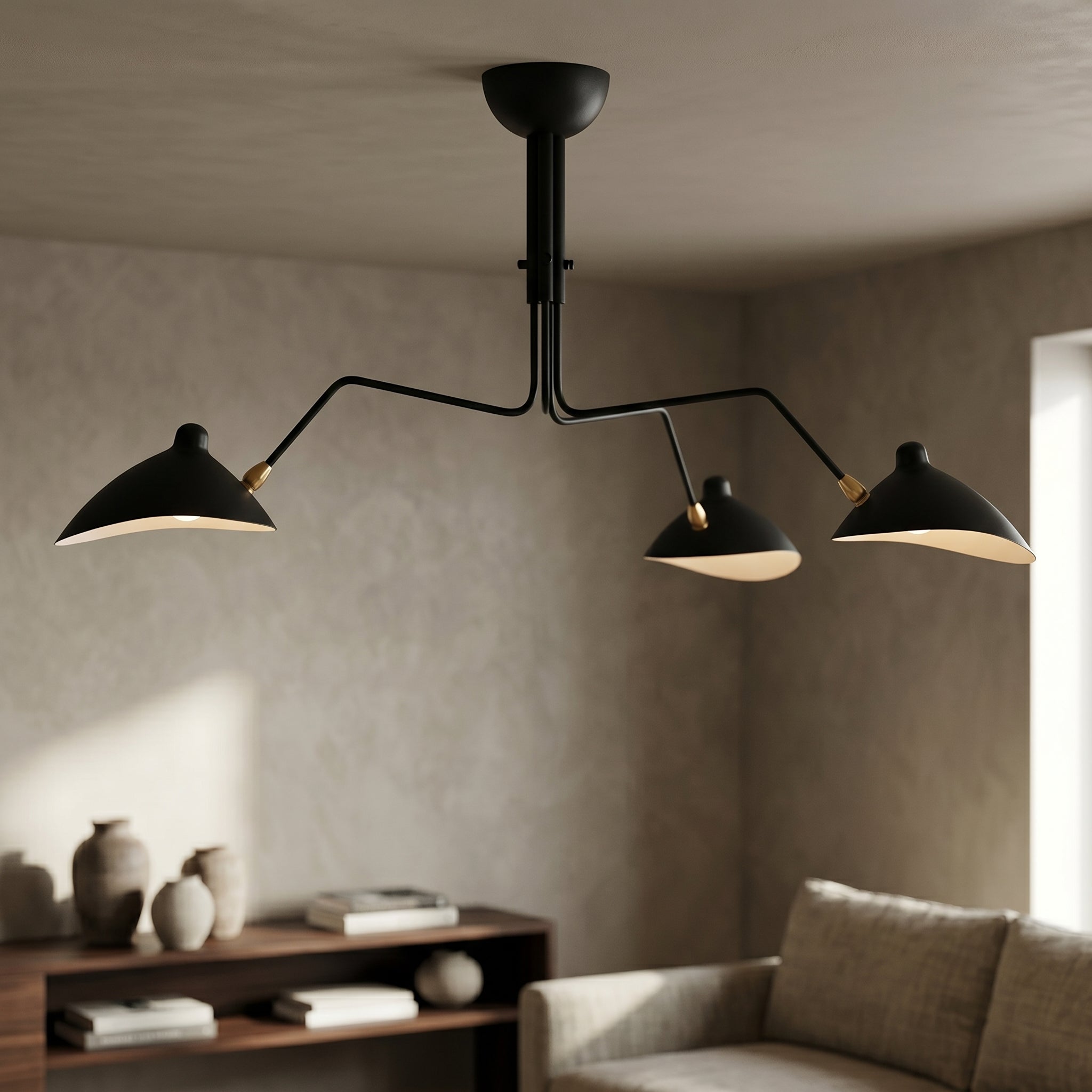 Multi Arm Ceiling Light Semi Flush Mount