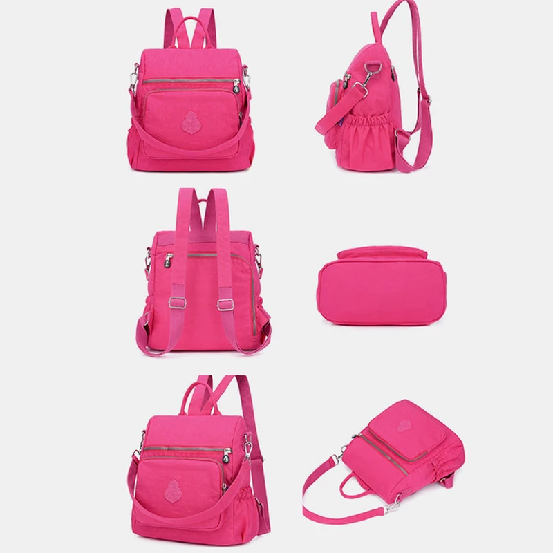 Travel Backpack for Women with Anti Theft Rear Pocket | Zip Main Compartment, Front and Side Pockets | Light Daypack Size