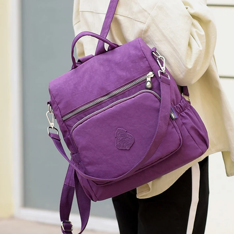 Travel Backpack for Women with Anti Theft Rear Pocket | Zip Main Compartment, Front and Side Pockets | Light Daypack Size