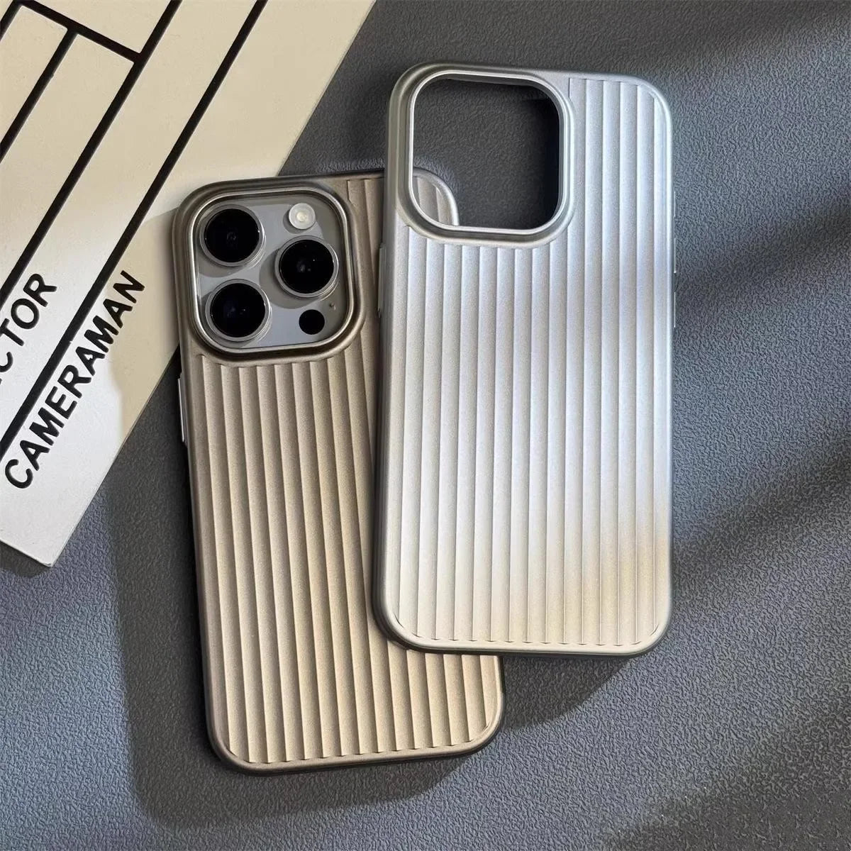 Ultra Slim Shockproof Phone Case for iPhone 13 to 16 Pro Max | Ribbed Grip Back with Raised Camera Edges