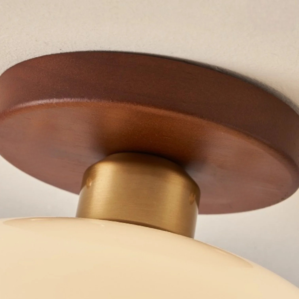 Bauhaus Glass Ceiling Light Flush Mount