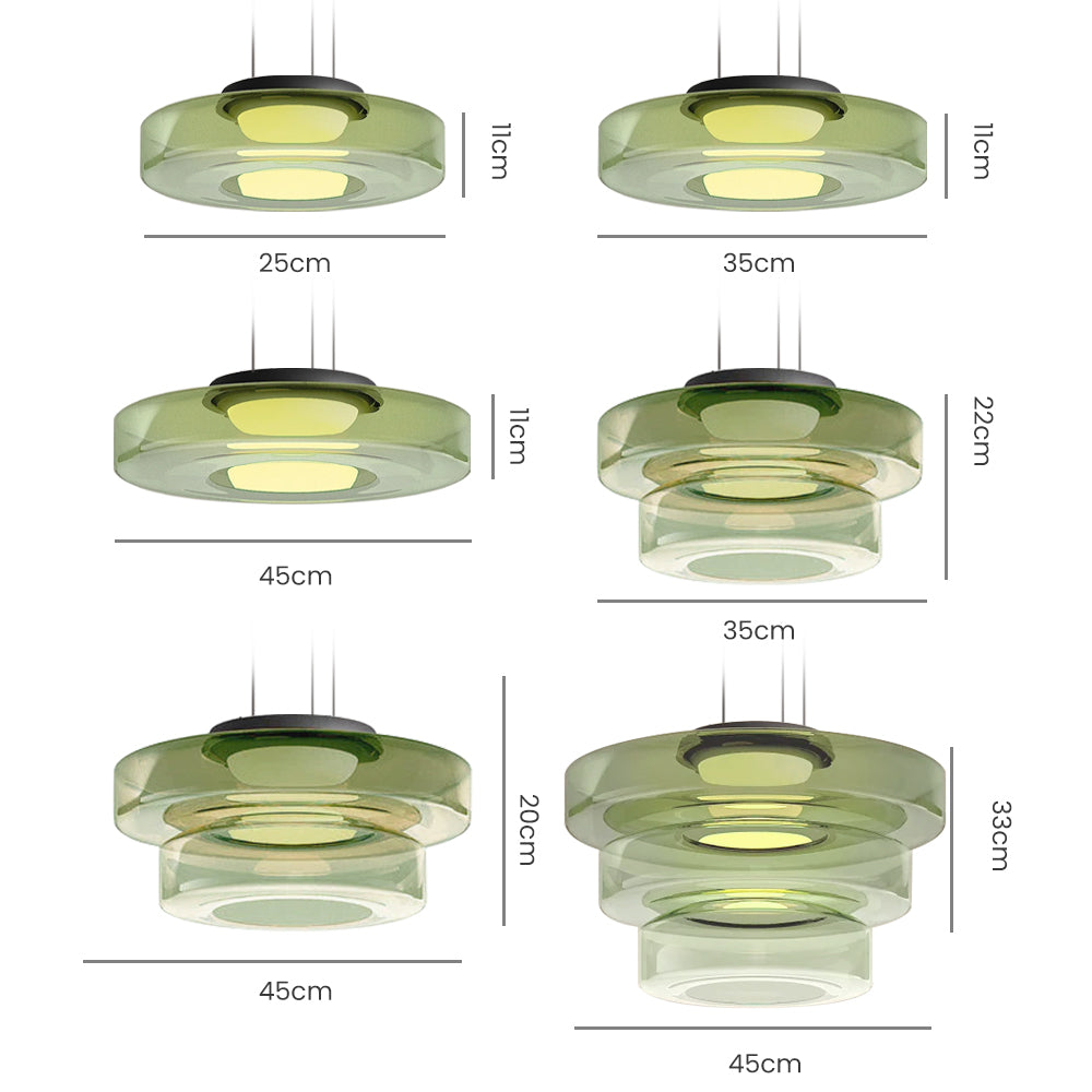 Bauhaus Glass Pendant Light Hanging Lamp