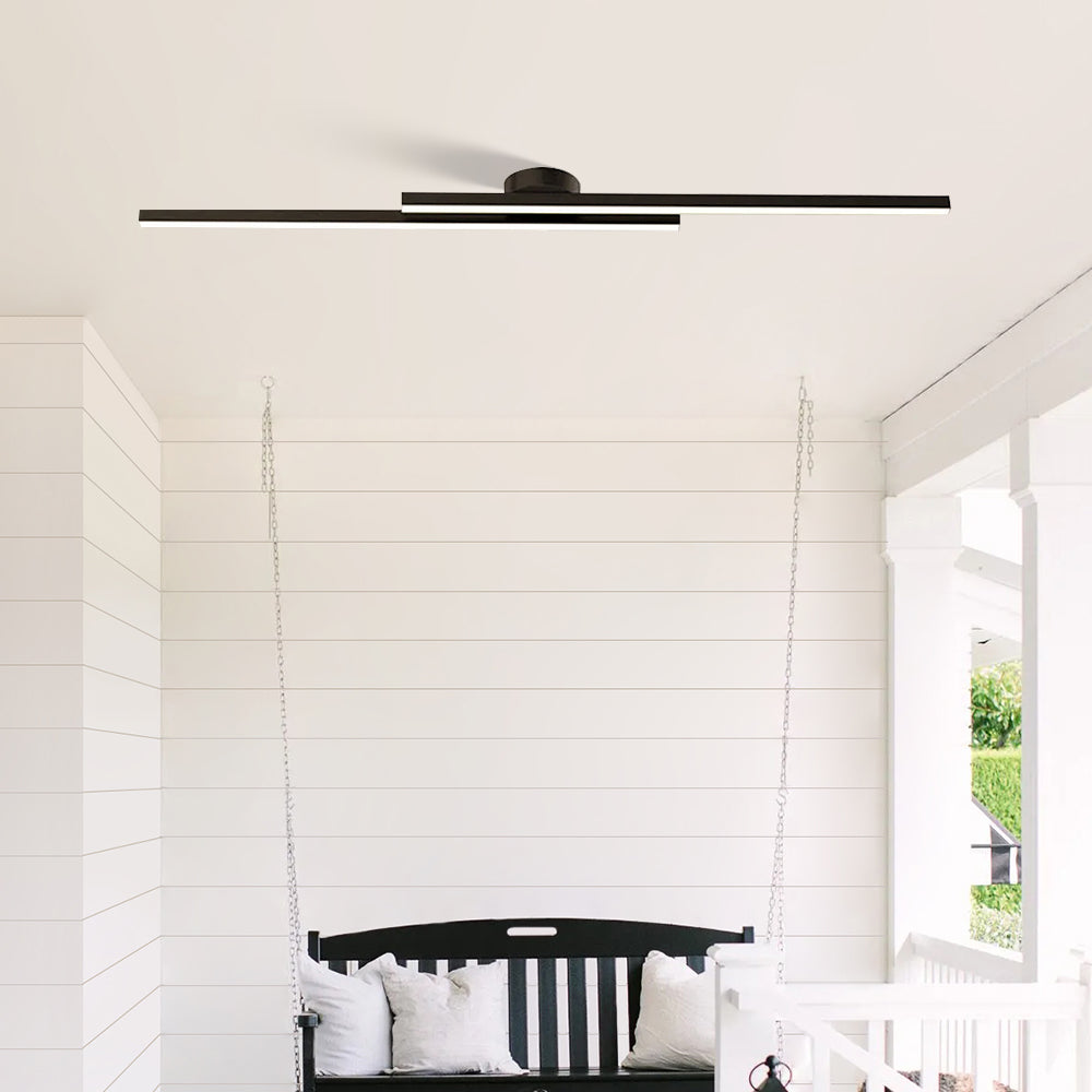 Modern LED Ceiling Light Aluminum Semi Flush