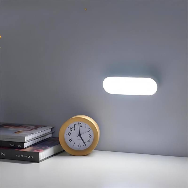 Rechargeable LED Wall Sconce with Motion Sensor | Magnetic, Adhesive or Portable | 5.5 Inch Lamp for Halls and Closets
