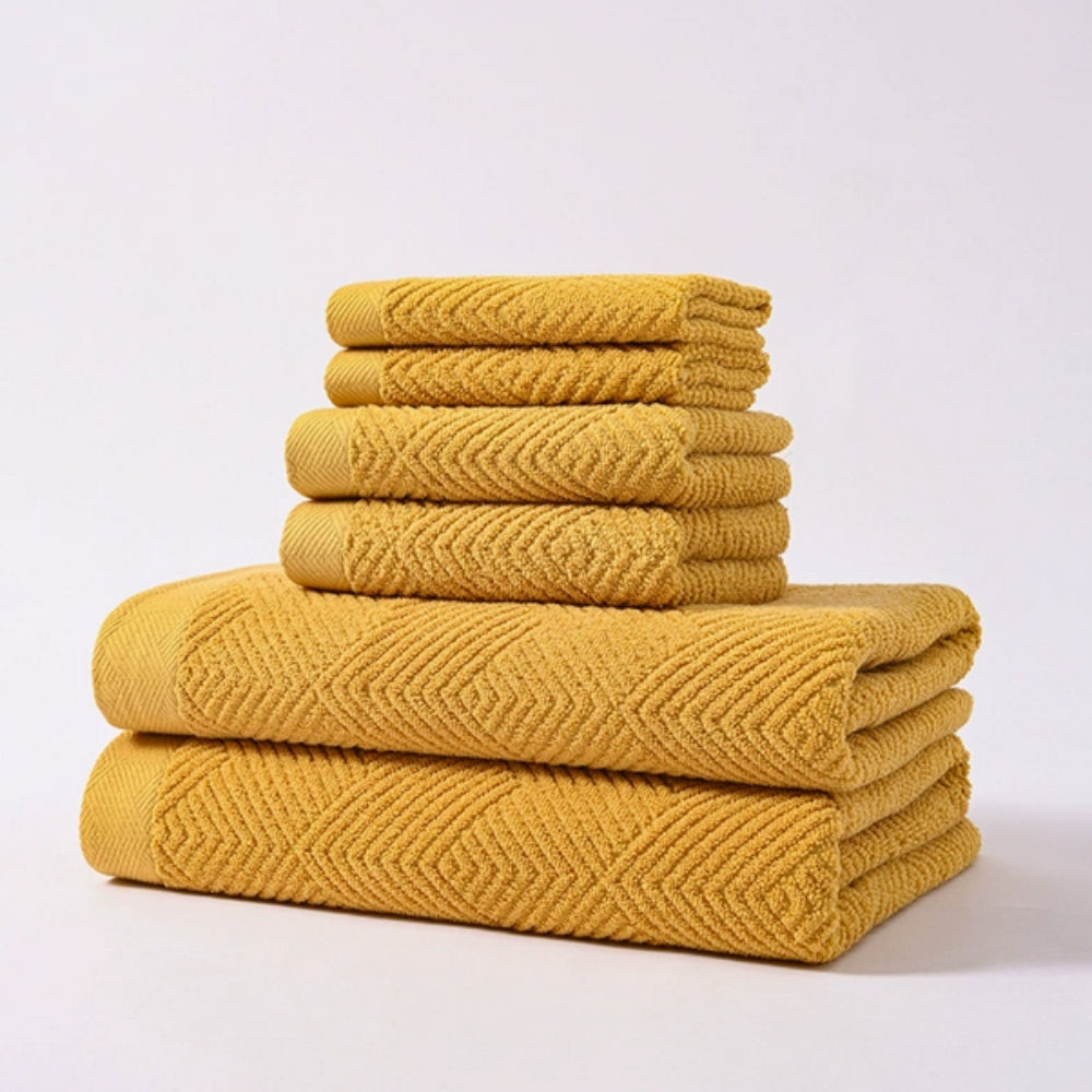 6 Piece Cotton Towel Set