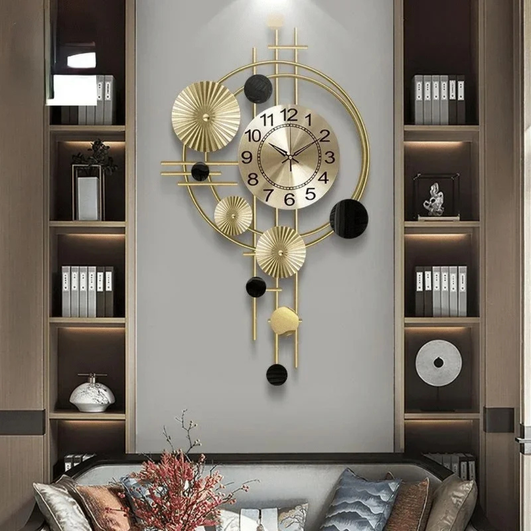 Large Metal Wall Clock