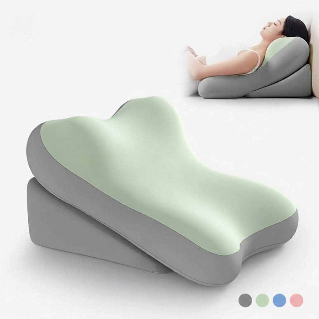 Adjustable Wedge Pillow 14.6 x 23.6 x 17.7 In | Soft Foam Cushion | Ergonomic Back Support for Bed, Sofa & Reading, 5 Colors