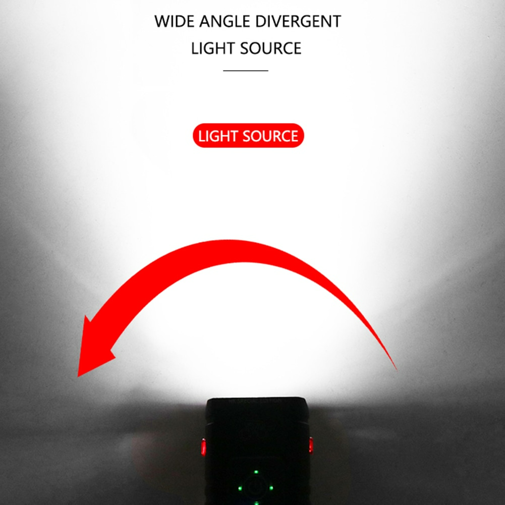 USB Rechargeable Bike Light for Handlebars | 1000 mAh Battery with Six Modes | Doubles as an Emergency Flashlight