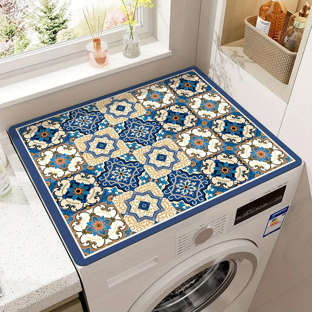 Appliance Top Mat with Mandala Design