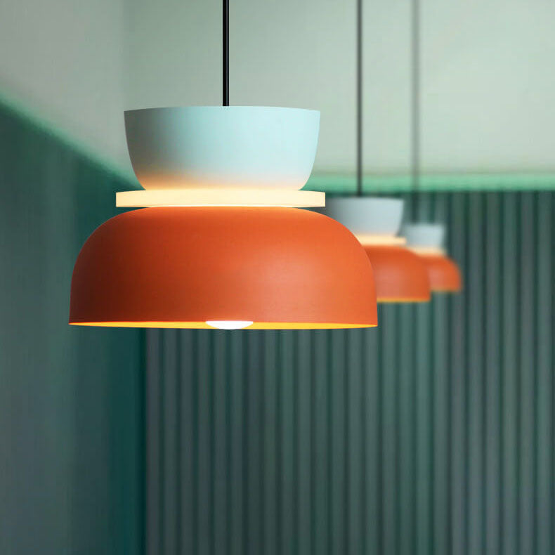 Macaron LED Pendant Light Nordic Color Ceiling Lamp