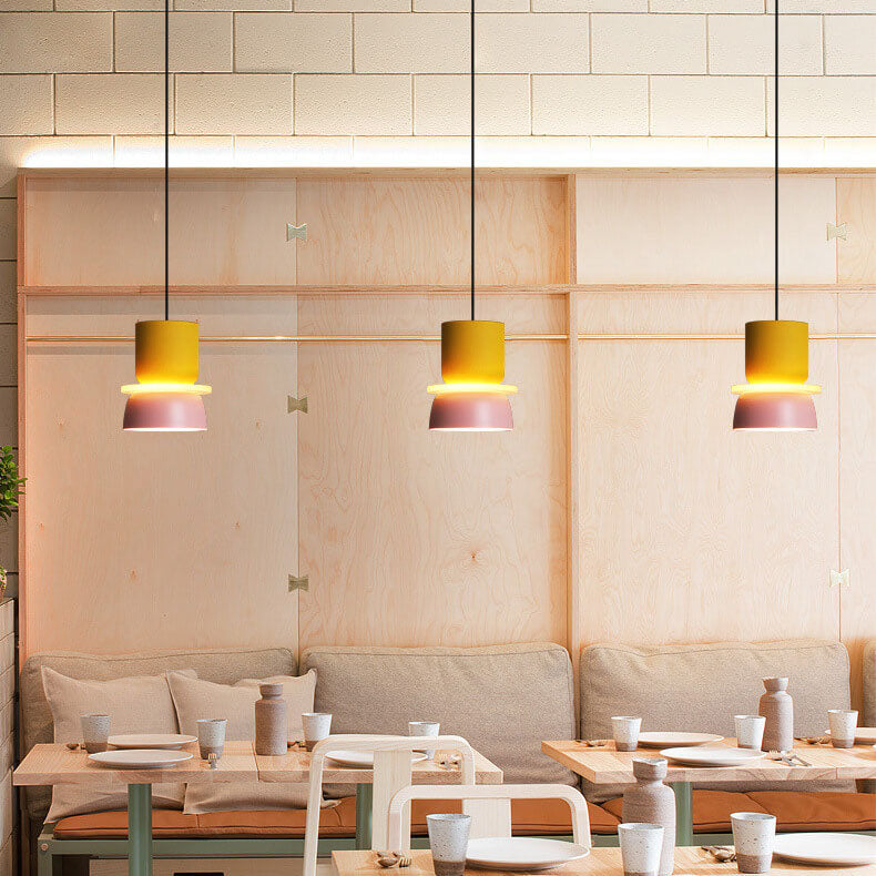 Macaron LED Pendant Light Nordic Color Ceiling Lamp