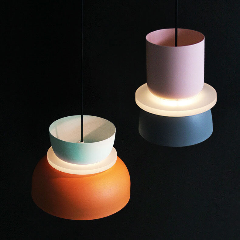 Macaron LED Pendant Light Nordic Color Ceiling Lamp