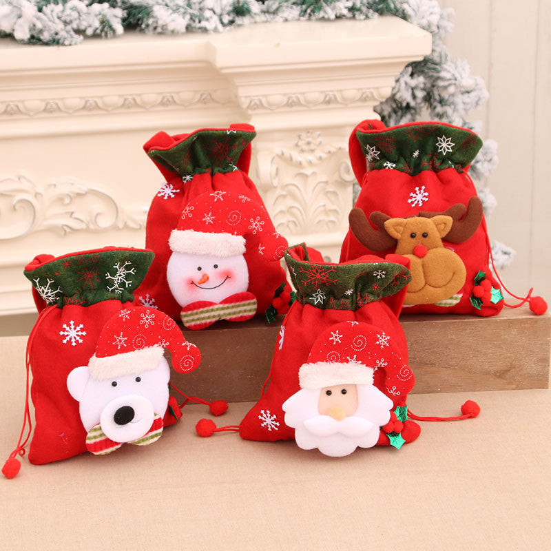Plush Snowman Gift Bag with Cozy Hat and Scarf | Reusable Sack for Holiday Treats | Festive Christmas Decorations