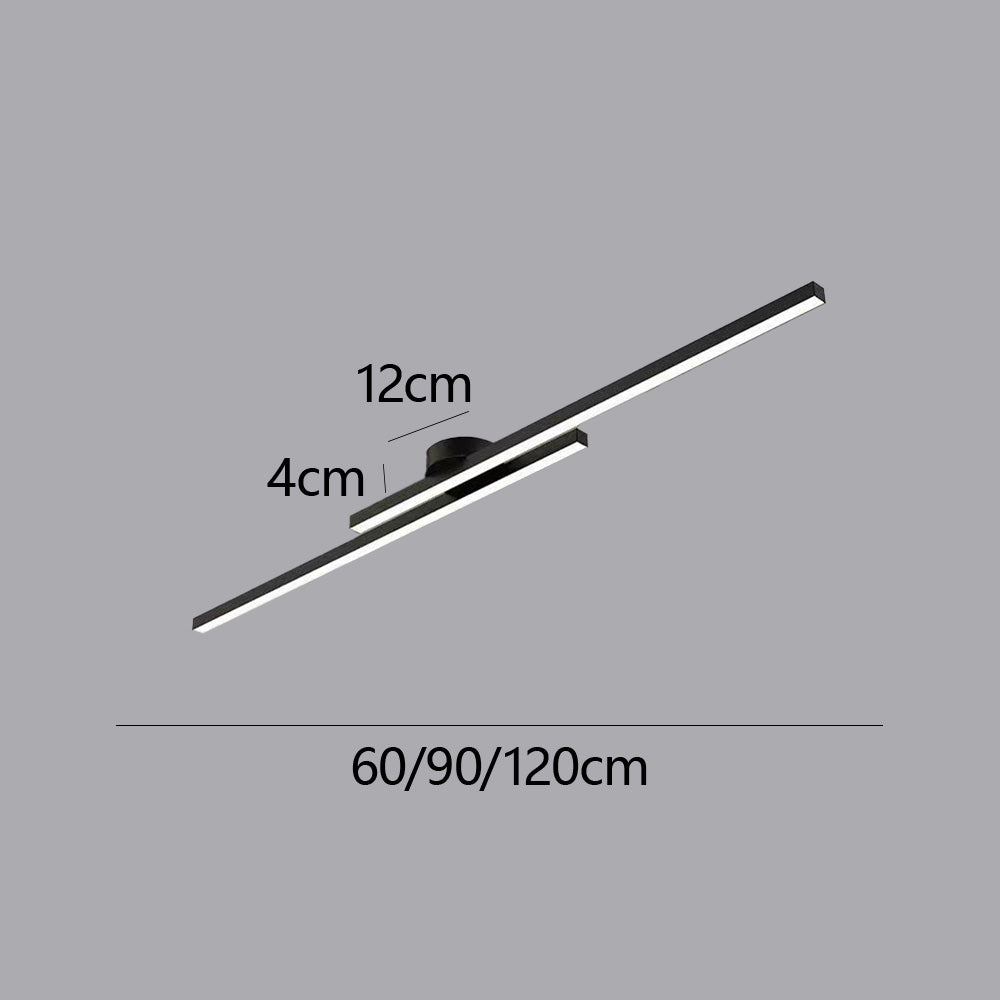 Modern LED Ceiling Light Aluminum Semi Flush