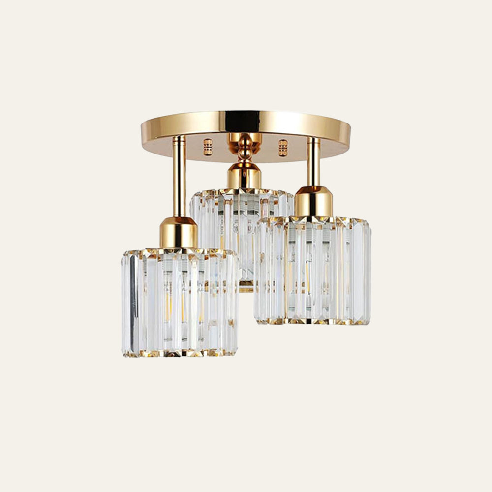 Crystal Ceiling Light Semi Flush Mount