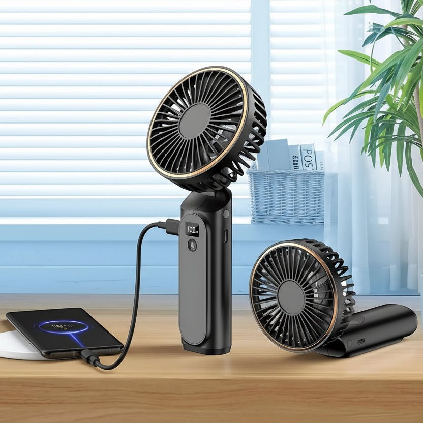 Compact Mini Hand Fan for Quick Cooling | USB Rechargeable, Lightweight | Ideal for Travel &amp; Everyday Use
