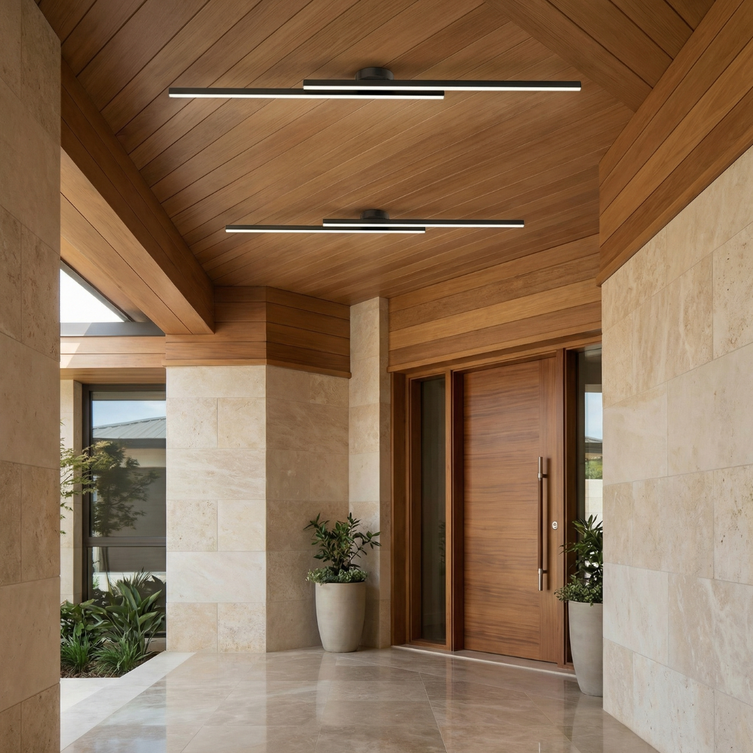 Modern LED Ceiling Light Aluminum Semi Flush